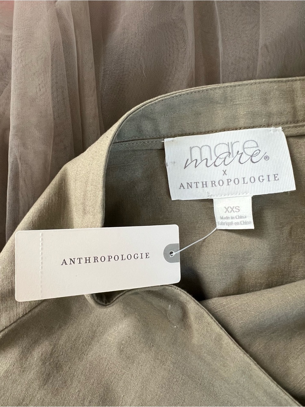 Mare Mare x Anthropologie Tiered Tulle Midi Skirt NWT Womens XXS Fairy Boho - Picture 12 of 13